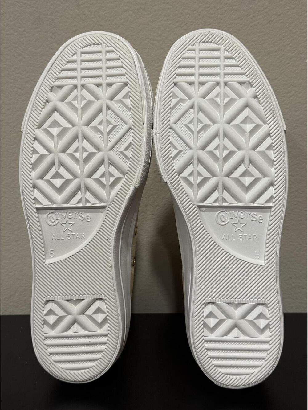 Size 7 - Converse Women’s Chuck Taylor All Star Lift Platform “Golden Butterfly” - Picture 4 of 7